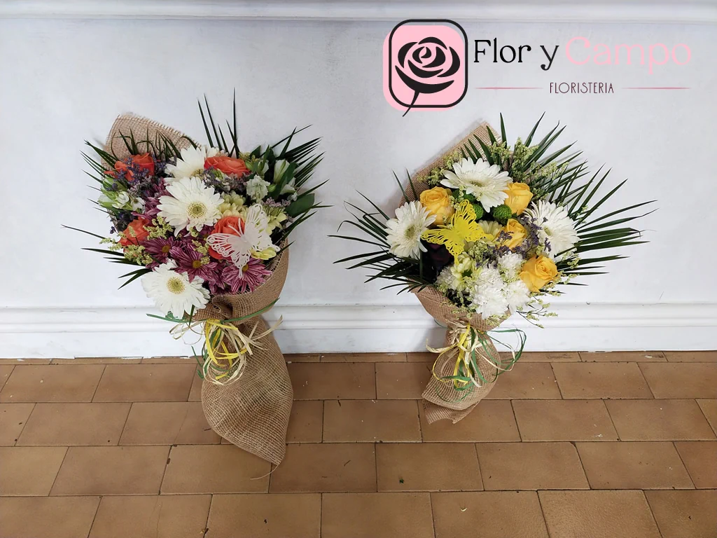 Ramos de flores preparados en Flor y Campo